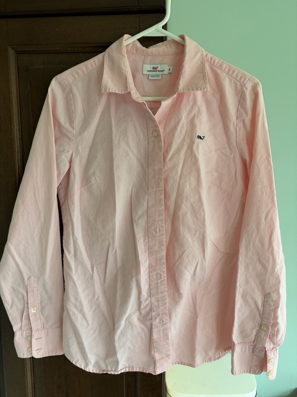 Vineyard Vines Pink Oxford Button-Up Shirt